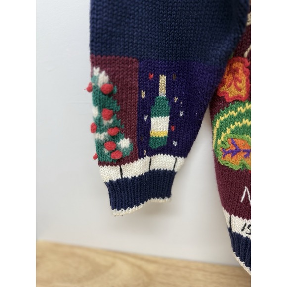 Design Options Cardigan Holiday Calendar Large Embroidered Granny Core #32 - Picture 10 of 16